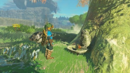 Zelda: The Kingdom's Link Tears y el cerezo en flor