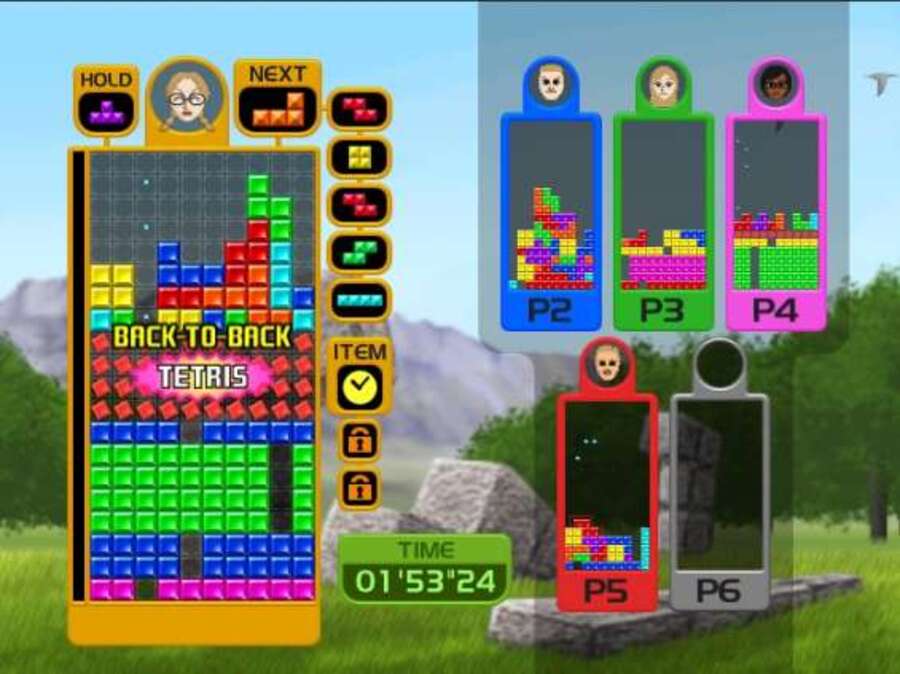 Online Tetris action in Tetris Party