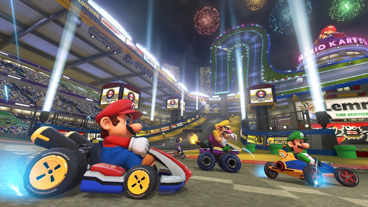 Mario tells that is the best moment to do a kart race on Make a GIF