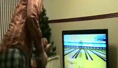 Man Destroys TV With Wii Remote, Cries For Mama