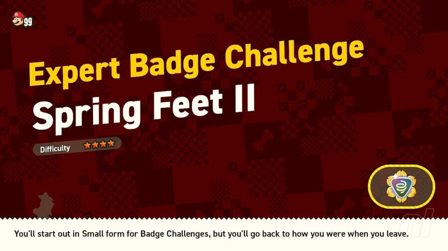 Super Mario Bros. Wonder: Deep Magma Bog - Expert Badge Challenge - Spring Feet II 1