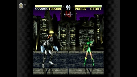 mClassic Retro - Mode 1 (Left), Mode 2 (Middle), and Mode 3 (right) - we were unable to hook up an old console for this test, so we've used Killer Instinct on the SNES NSO app, hence the more squished image