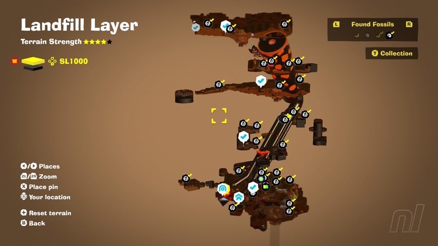 Landfill SL1000 Fossil Map