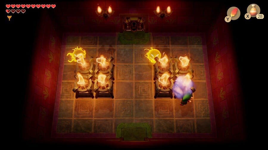 Lighting the torches outside the Nightmare's Lair