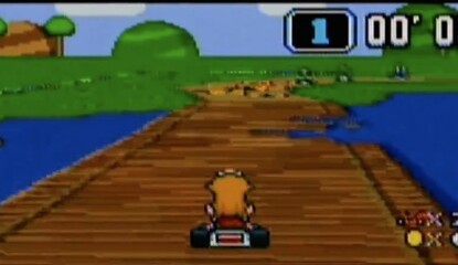 Here's a Comparison of Mario Kart's Donut Plains 3 from SNES to Wii U
