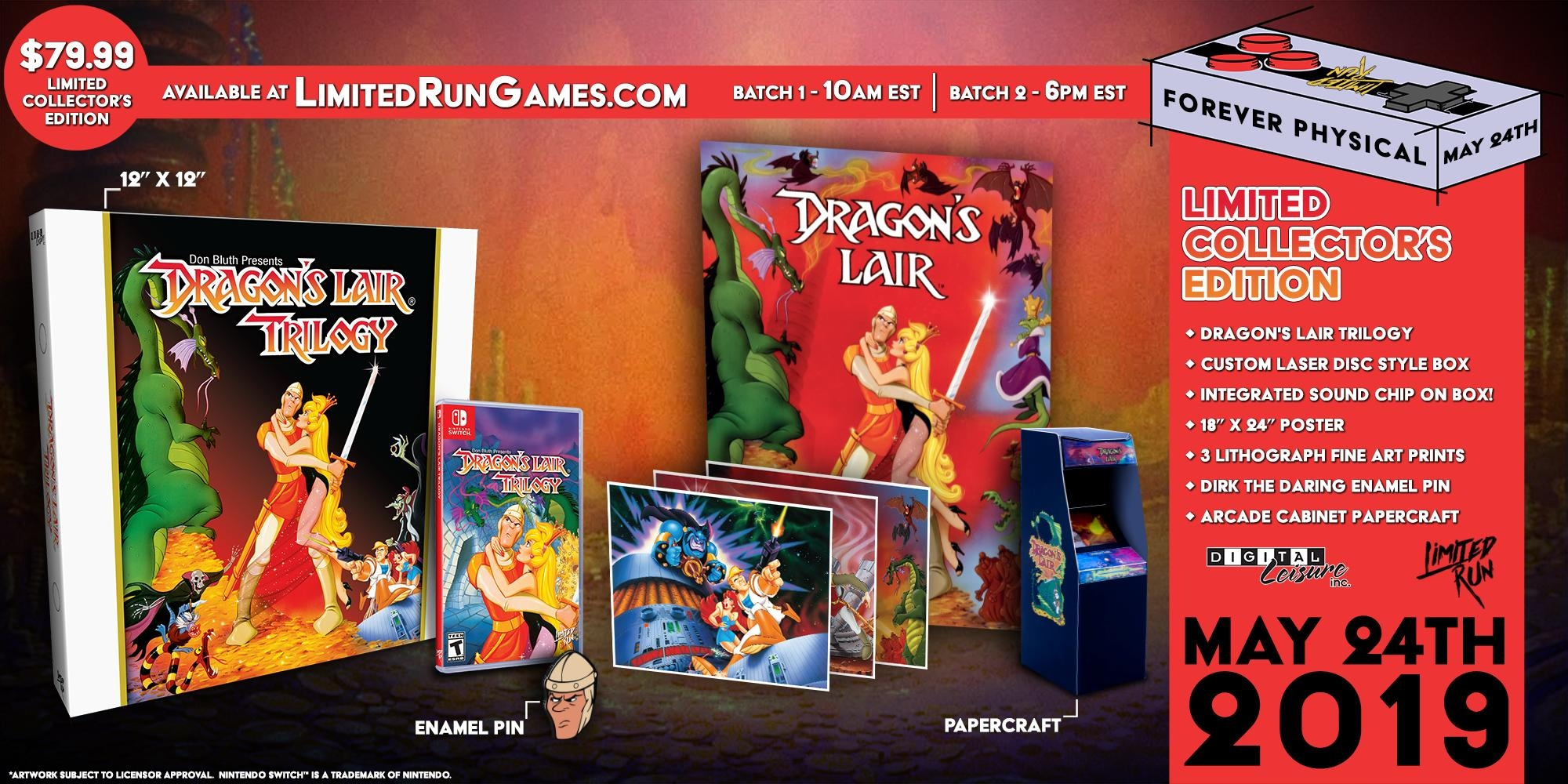 Limited Run Games Releasing Dragon S Lair Trilogy Collector S Edition Nintendo Life