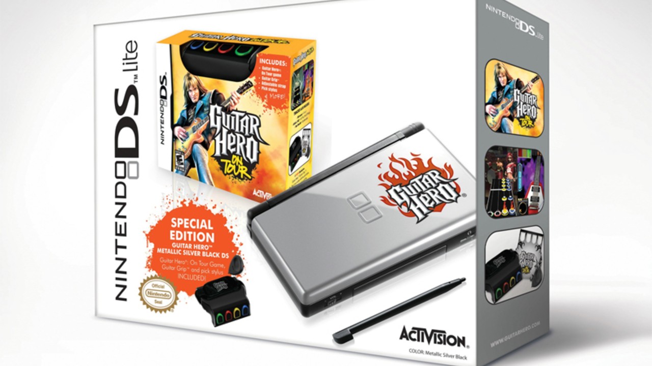 Nintendo DS Lite Guitar Hero: On Tour Special Edition Bundle New
