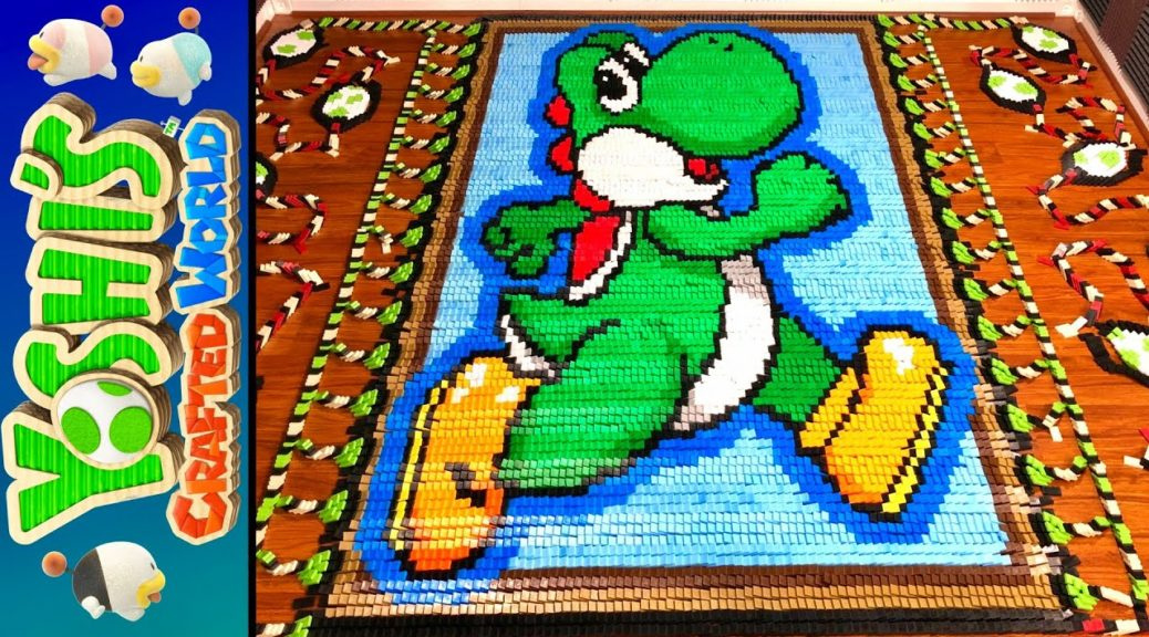 Yoshi’s Crafted World Inspires Massive Domino Tribute Showcasing Nintendo Switch Hit