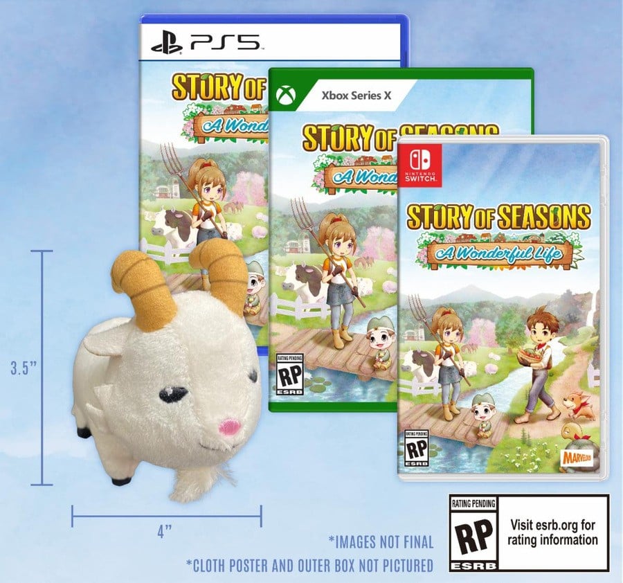 Story Of Seasons: A Wonderful Life Will Have A Physical Version, Goat Plushie Premium Edition 2