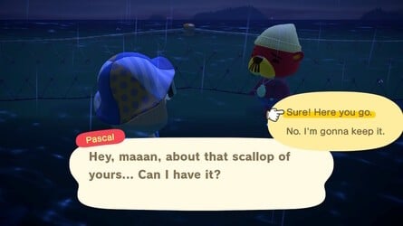 Pascal appears and asks for scallop