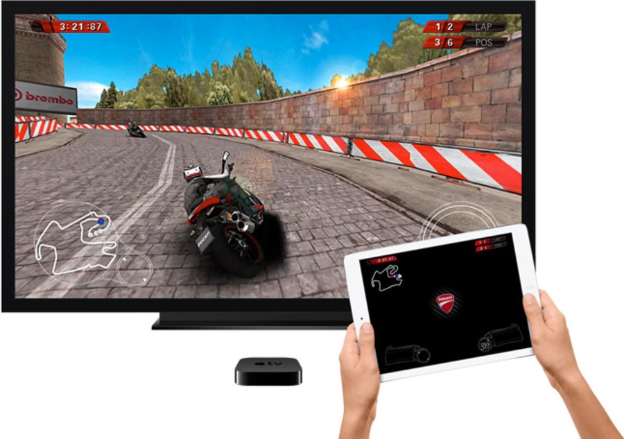 Apple TV does already support streaming of iOS games