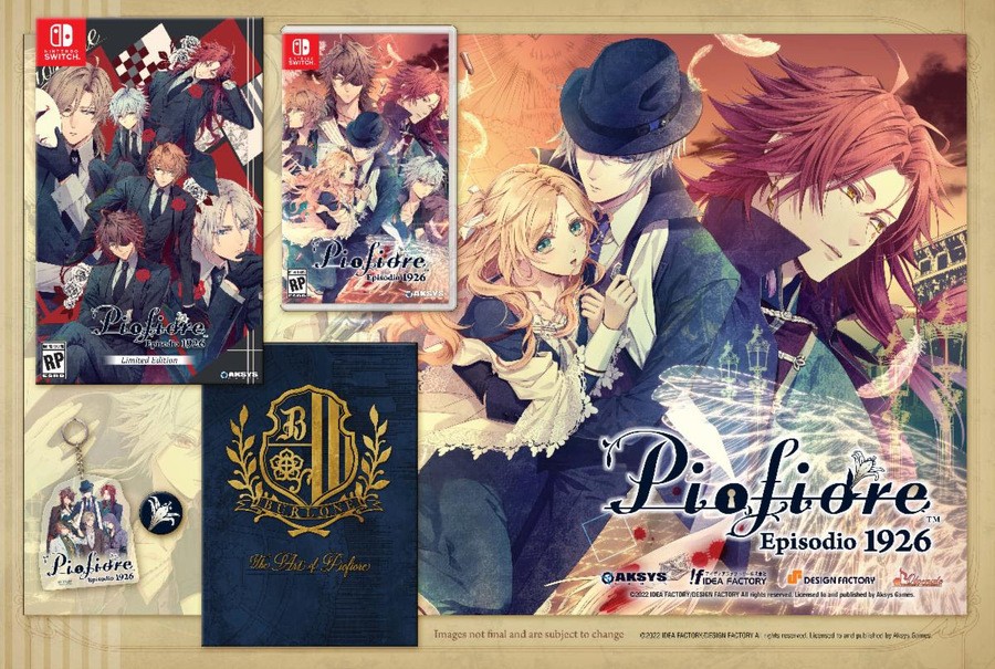 PioFiore's LE will include an art book, a keyring, a metal pin, and a cloth poster, all in a collectible box