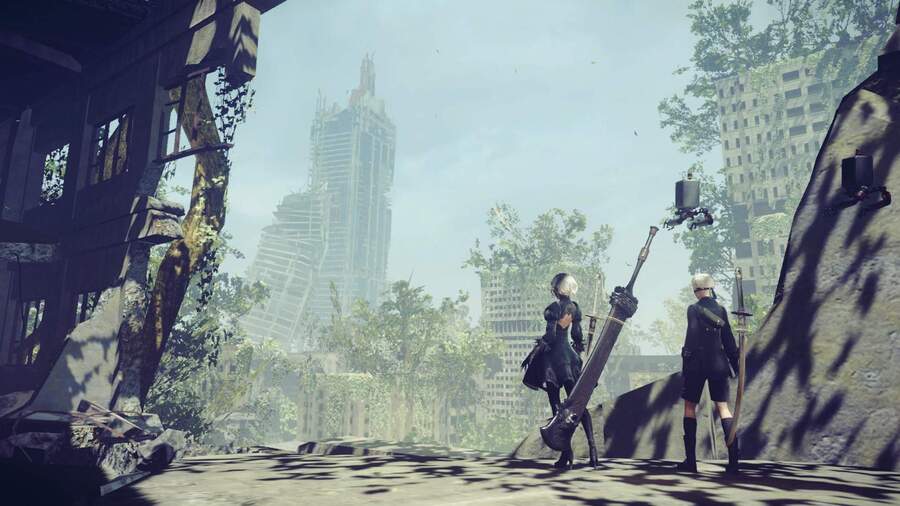 NieR Automata Switch Screenshot City Ruins