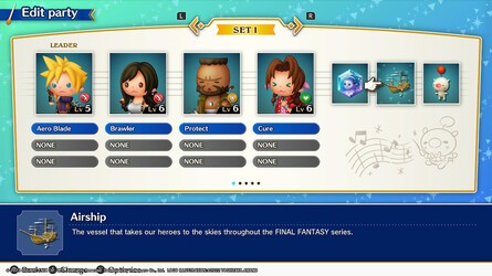 Field Stages, Battle Stages, and Party Building — all of the Theatrhythm ingredients