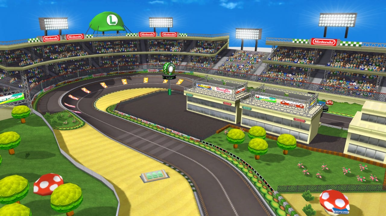 luigi circuit mario kart wii gameplay