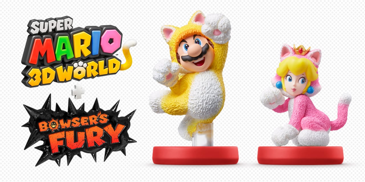 Amiibo Cat Mario e Cat Peach 2-Pack Super Mario