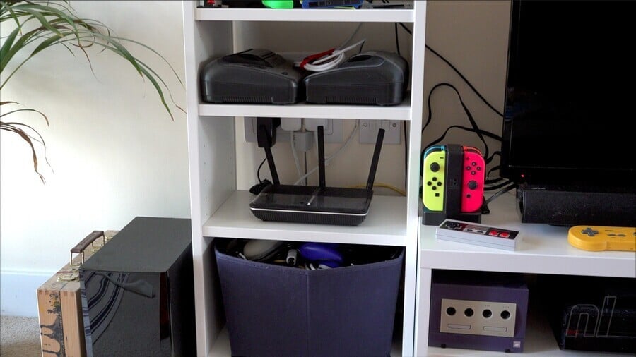 What a terrible place to house a router