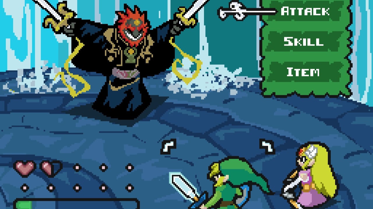 Random: Pixel Artist Reimagines Zelda: Wind Waker As A Turn-Based RPG