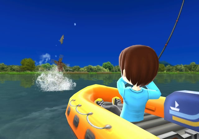 Fishing Resort with Fishing Rod Controller Wii