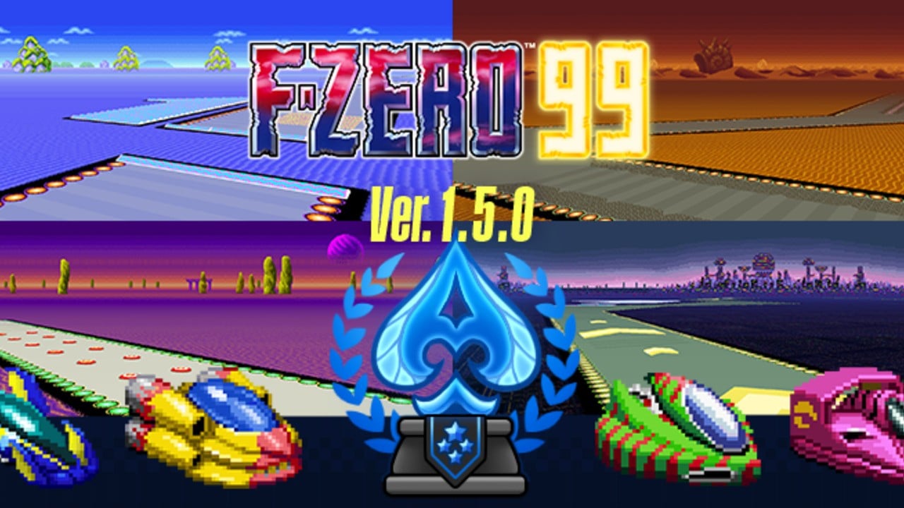 F-Zero 99 업데이트(v1.5.0)에는 5개의 새로운 트랙, Satellaview 콘텐츠 등이 추가되었습니다.