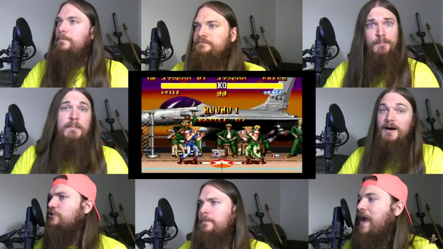 Smooth McGroove singing the Street Fighter Guile theme