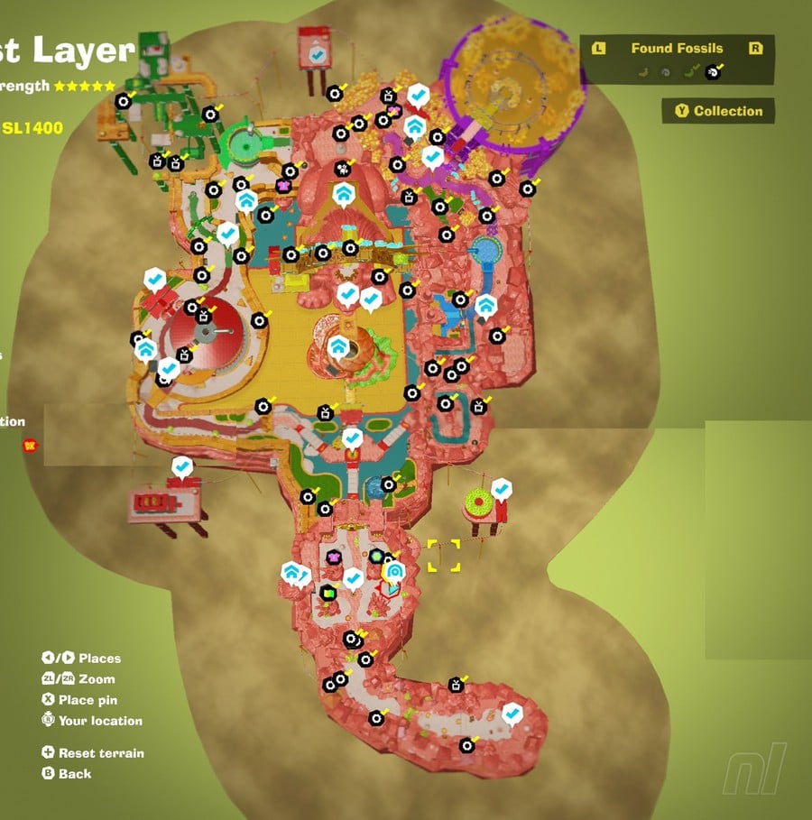 Feast Layer SL1400 Fossil Map