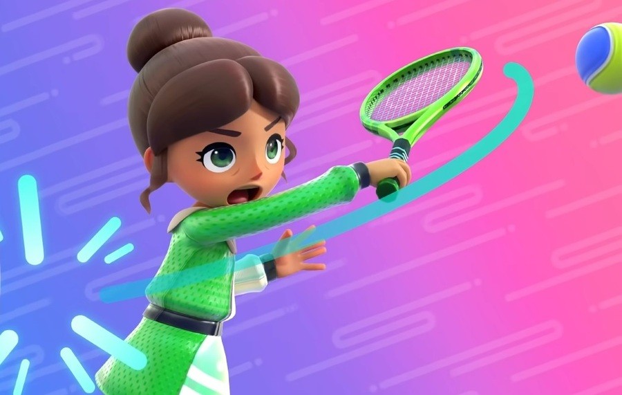 Nintendo Switch Sports Badminton Girl With Pink Hair