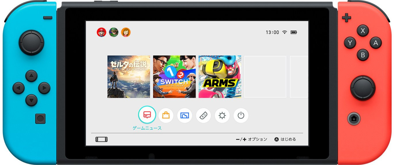 Nintendo Switch uiiu Nintendo Switch, Neon Blue and Red JoyCon, Versatile Gaming.