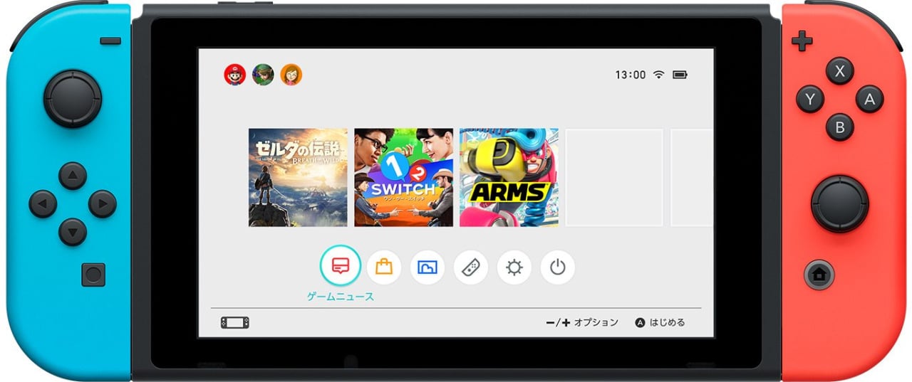 Here's Your First Look At The Nintendo Switch User Interface