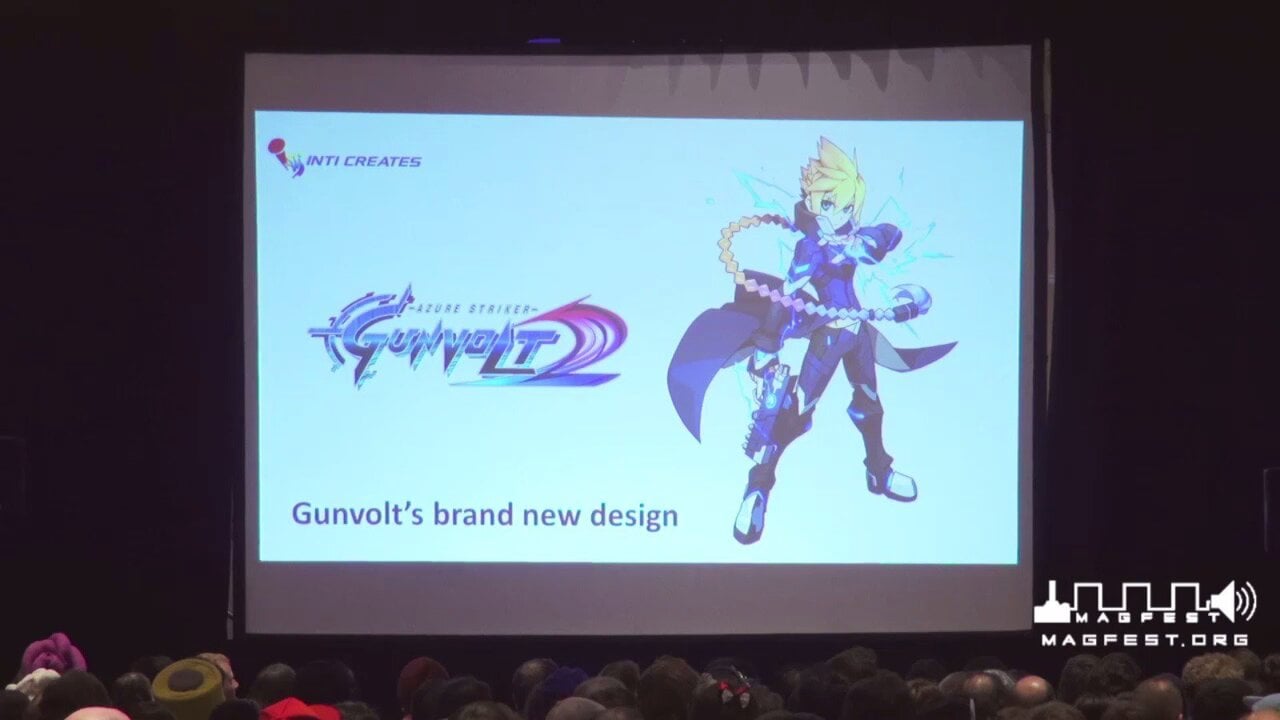 2016年Magfest顯示的第一個Azure Striker Gunvolt 2鏡頭