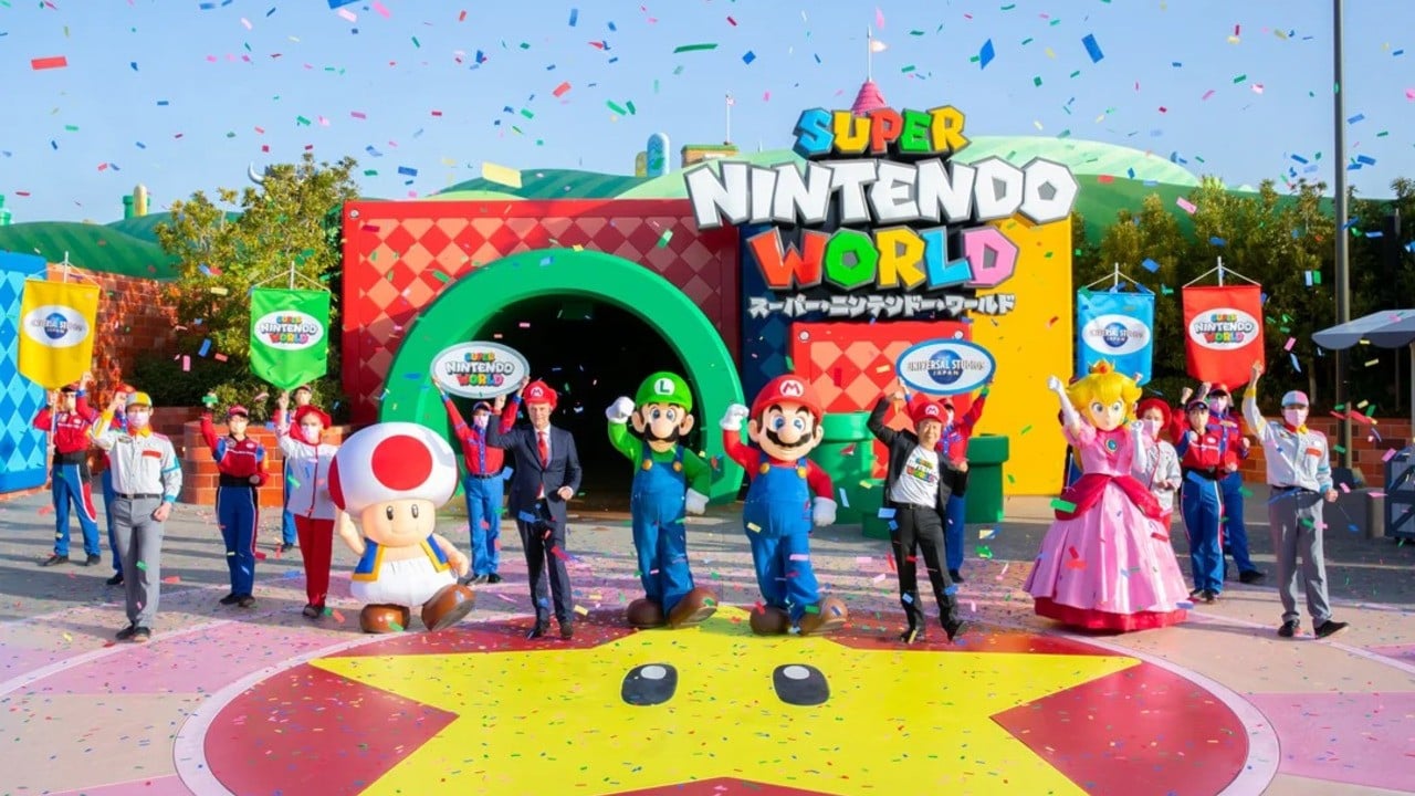 CNN covers the debut of the Super Nintendo World