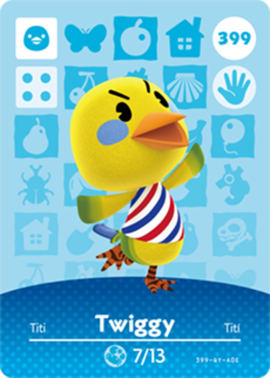 Twiggy Animal Crossing Amiibo Card