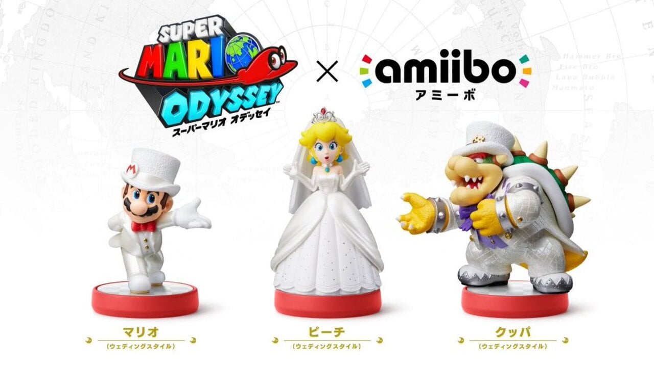 Super Mario Odyssey White Tuxedo Wedding Mario Amiibo Nintendo Switch 3DS  WiiU