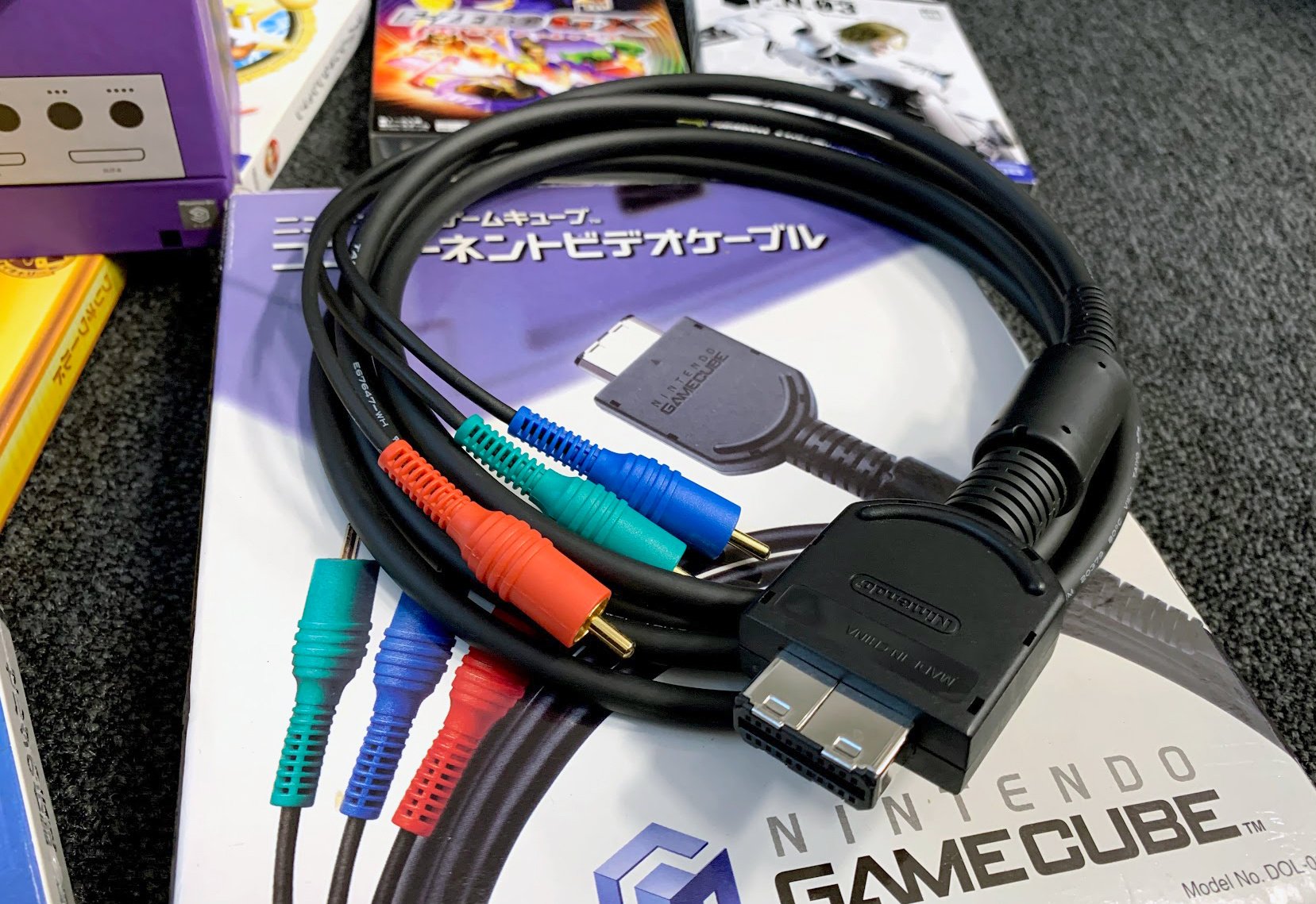 nintendo gamecube component video cable