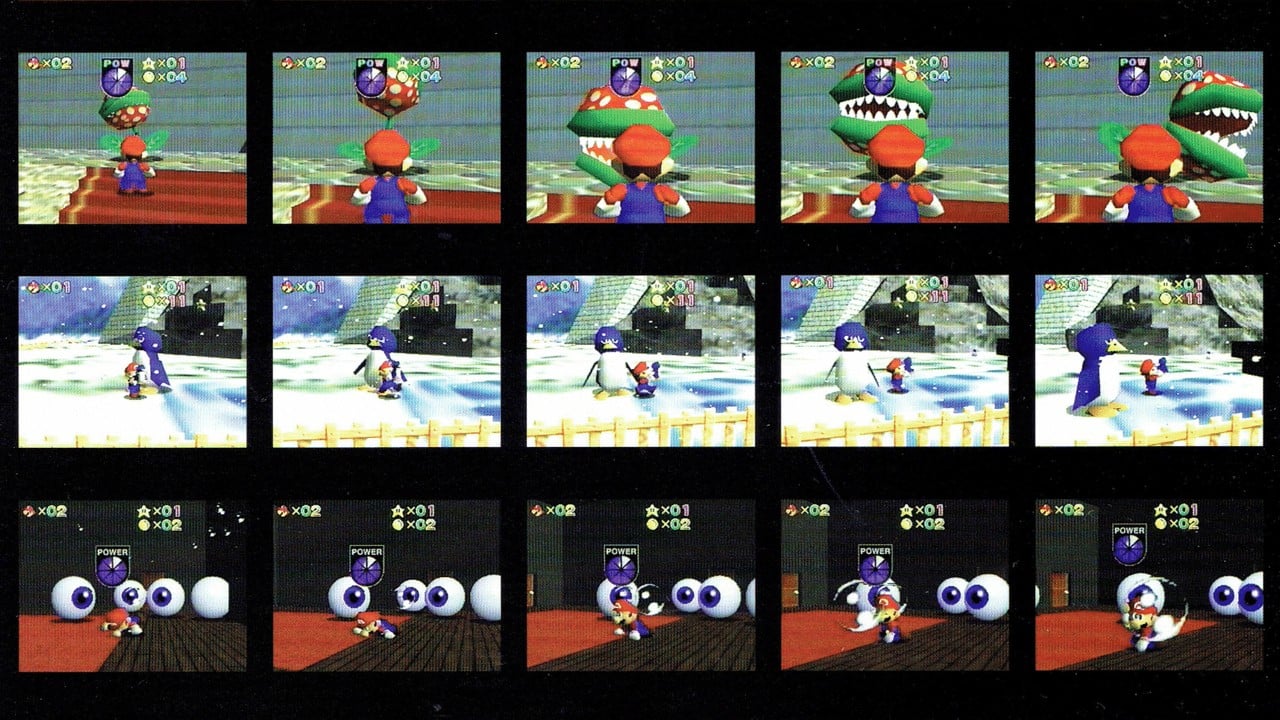 Acak: Layar tak terlihat dari Cut Super Mario 64 Stage ditemukan di Laporan Nintendo 1996