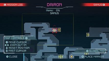 Metroid Dread Dairon Map 2