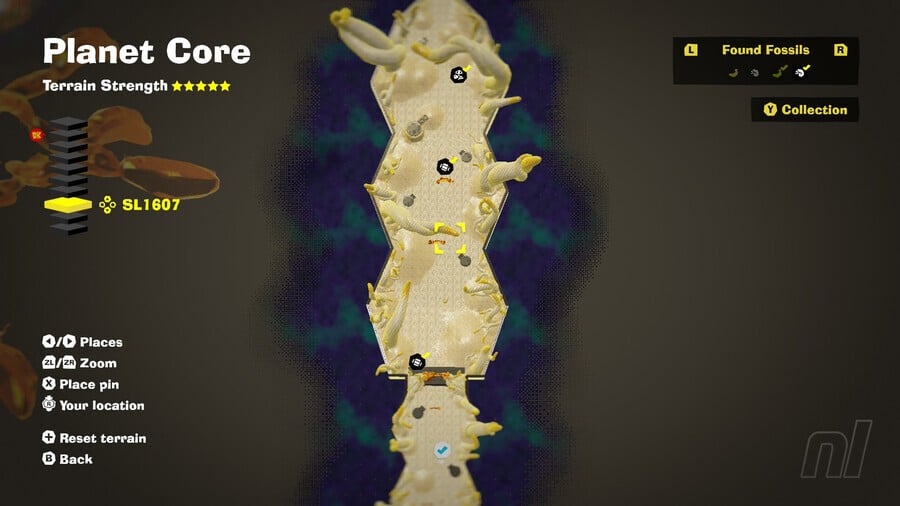 Forbidden Layer SL1607 Fossil Map