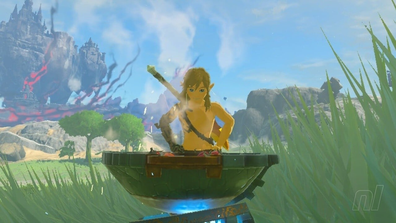 Zelda: Tears Of The Kingdom tiene a Link tarareando melodías clásicas mientras cocina