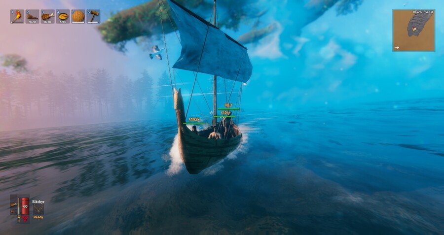 Chaotic adventures in Valheim with my buds
