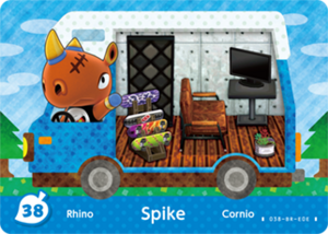 Spike amiibo card