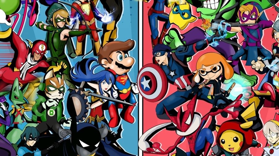 Smash Bros. x Marvel DC