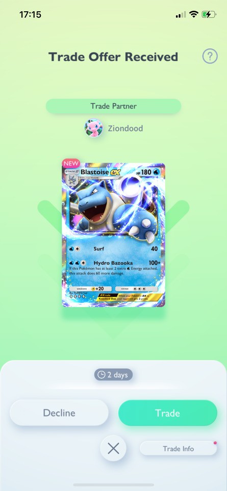 Pokémon Trading Card Game Pocket - Trading