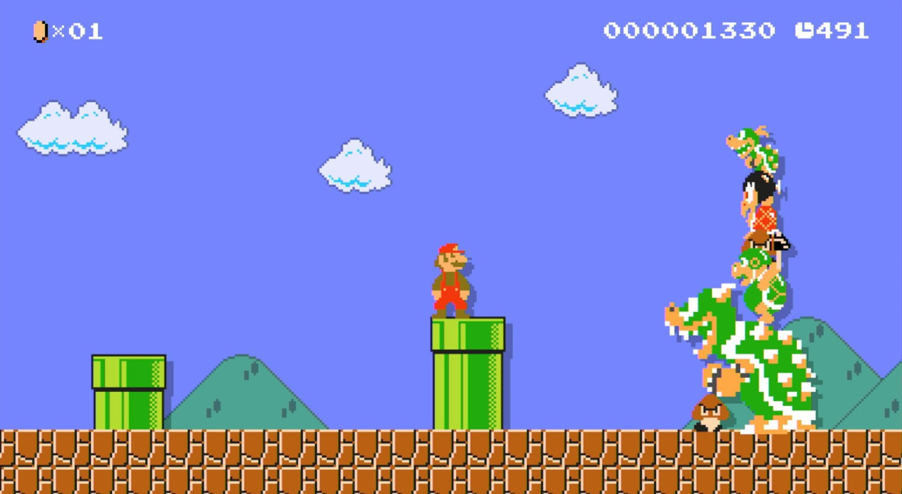 Super Mario Bros - Sim, Mario estava socando Yoshi em Super Mario