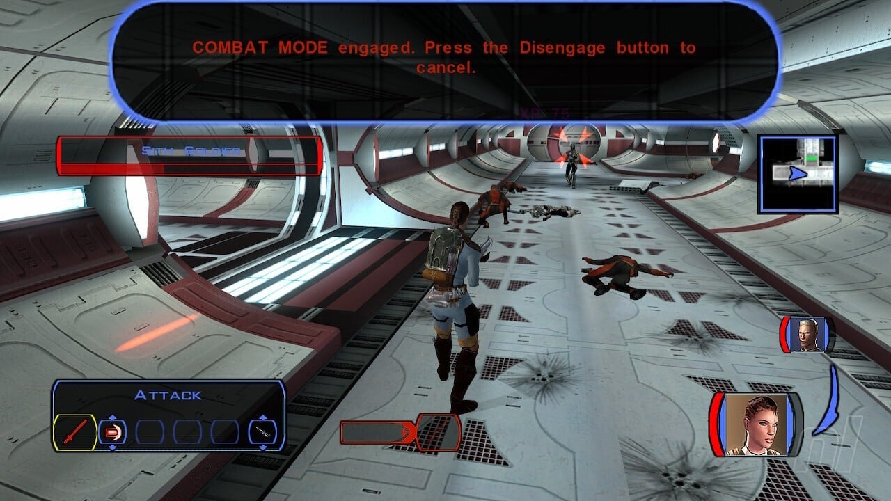 That Large Combat Text Box In Star Wars: KOTOR On Switch Is “Intended”