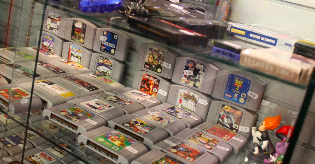 Old video hot sale game stores