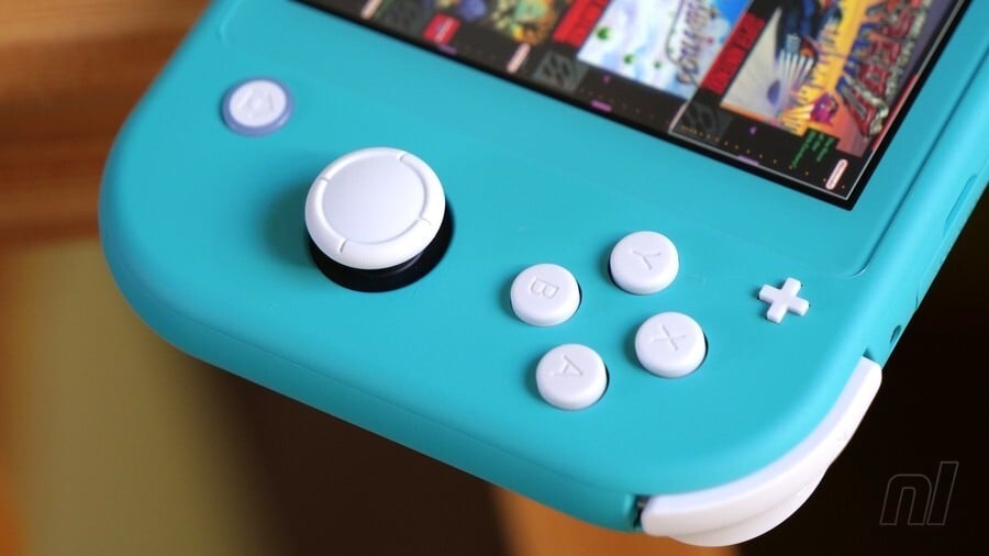 Close up of Nintendo Switch Lite