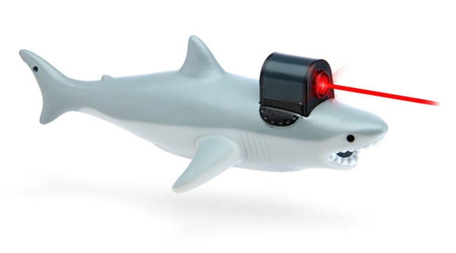 "A laser shark? Yep, you got me."