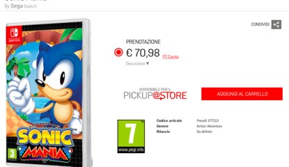 GameStop Listing Hints At Physical Release For Sonic Mania On Switch