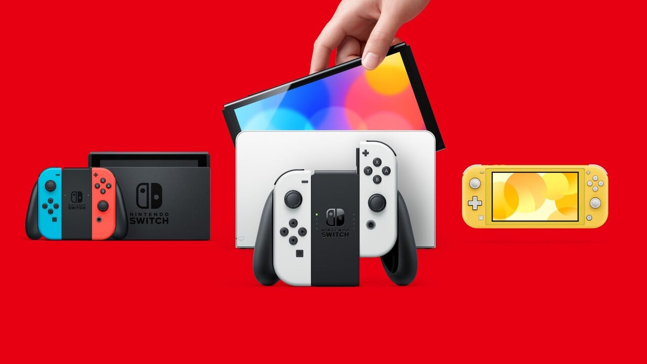 Nintendo Switch OLED Model Vs. Standard Switch Switch Lite Full