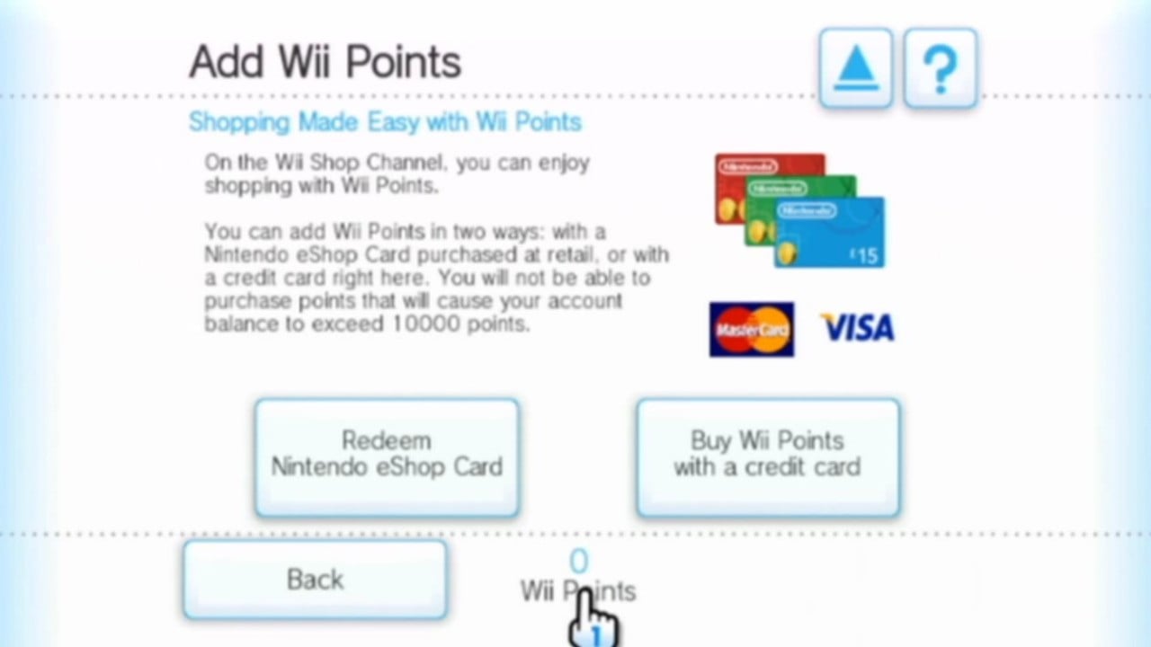 how to get wii points on a wii
